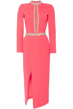 Saiid Kobeisy Midikleid mit Kristallen