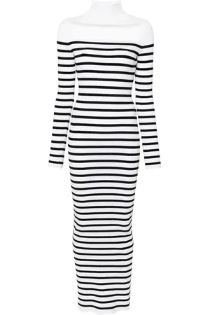 Jean Paul Gaultier Geripptes Maxikleid mit Streifen