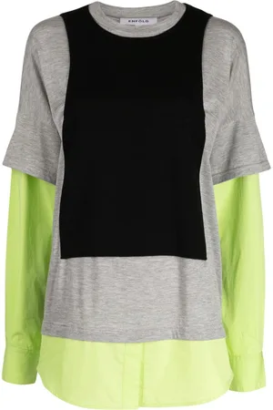 ENFÖLD Bluse im Patchwork-Look