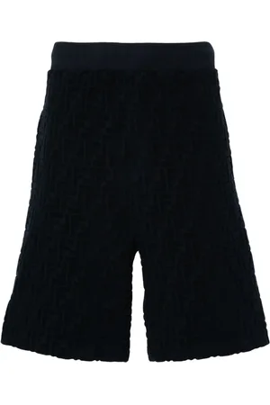 Fendi Frottee-Bermudas mit FF