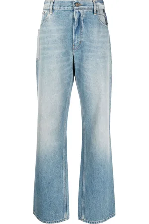 Gauchere Tief sitzende Wide-Leg-Jeans