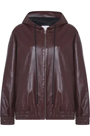 ROSETTA GETTY Plonge Lederjacke mit Kapuze