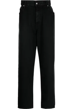 Foo and Foo Weite Jeans mit Logo-Patch