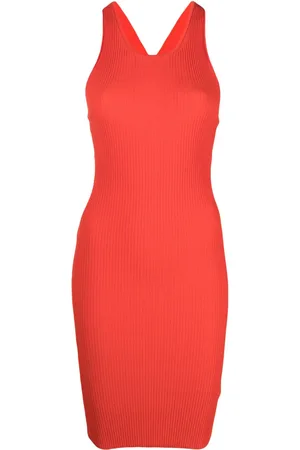 Iceberg Geripptes Strickkleid mit Cut-Outs