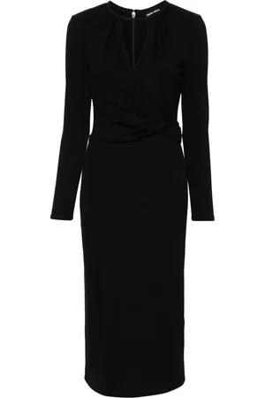 Giorgio Armani Midikleid mit langen Ärmeln
