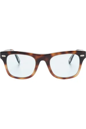 Brunello Cucinelli Sonnenbrille mit breitem Gestell