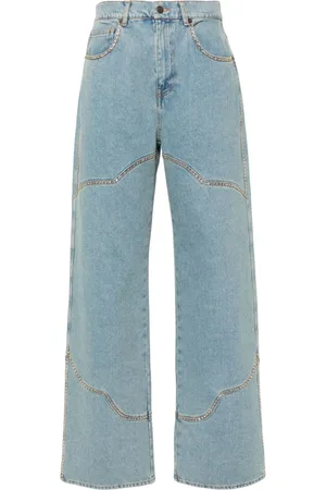 GIUSEPPE DI MORABITO Straight-Leg-Jeans mit hohem Bund