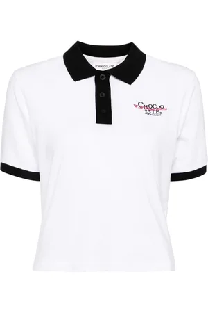 Chocoolate Poloshirt mit Logo-Stickerei