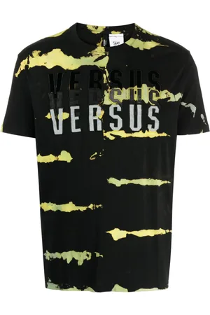 Stain Shade T-Shirt mit Slogan-Stickerei