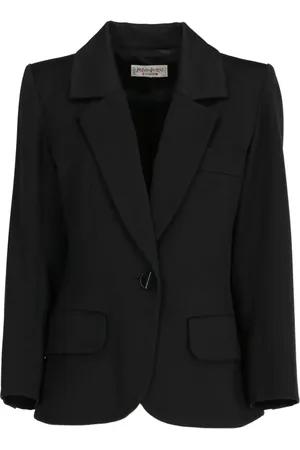 Saint Laurent 1980 einreihiger Wollblazer