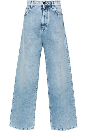 VERSACE Halbhohe Straight-Leg-Jeans