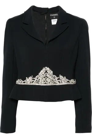CHANEL 2002 Wollblazer mit Schulterpolstern