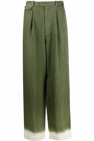 NICK FOUQUET Weite Hose mit Kontrastsaum