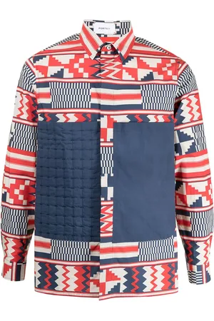 Ports V Hemd mit geometrischem Print