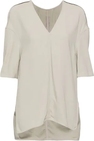 Rick Owens Bluse mit tiefen Schultern und V-Ausschnitt