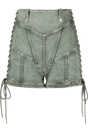 Jean Paul Gaultier Jeans-Shorts mit Schnürung