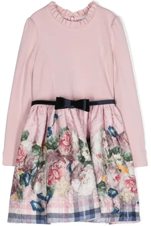 MONNALISA Ausgestelltes Kleid mit Blumen-Print