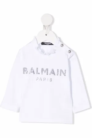 Balmain Langarmshirt mit Logo-Verzierung