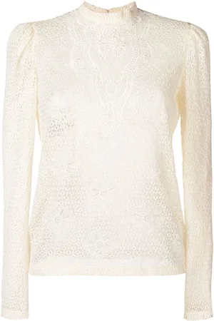 Serafini Bluse mit Spitze