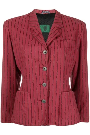 Jean Paul Gaultier 1980s Blazer mit Nadelstreifen