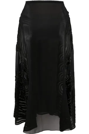 Jean Paul Gaultier 2000s transparenter Seidenrock