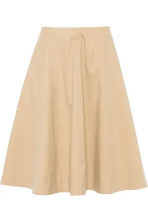 Khaite Renta Midirock aus Twill