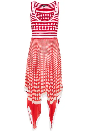 Gianfranco Ferré 2000s Ferre Midikleid mit Polka Dots