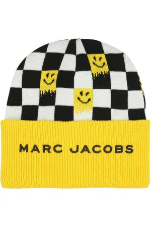Marc Jacobs Gerippte Beanie mit Karomuster