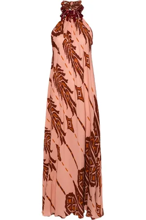 JOHANNA ORTIZ Mohican Song Maxikleid aus Seide