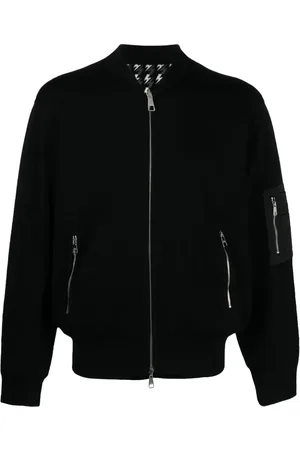 Neil Barrett Gerippter Cardigan mit Reißverschluss