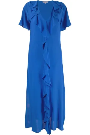 Gold Hawk Langes Kleid mit V-Ausschnitt