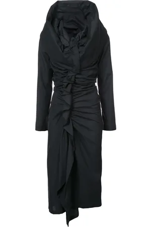 YOHJI YAMAMOTO Gerafftes Kleid