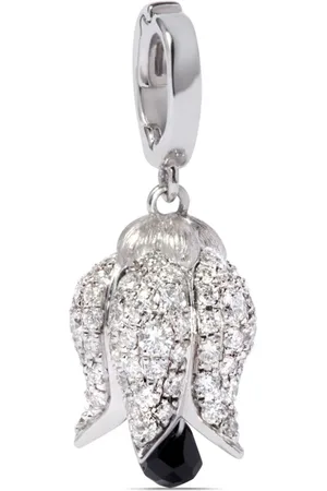 ANNOUSHKA 18kt Tulips Weißgoldanhänger mit Diamanten