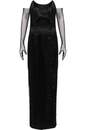 Bazza Alzouman Abendkleid mit Strassverzierung
