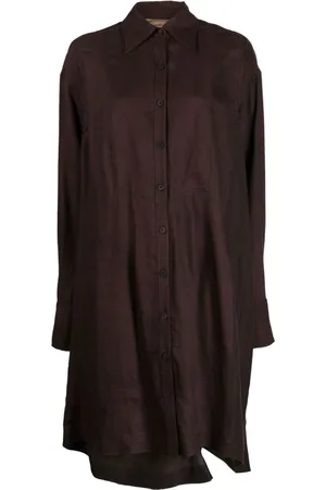 ZIGGY CHEN Drapiertes Hemdkleid