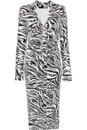 ROTATE Kleid mit Zebra-Print