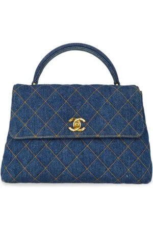 CHANEL 1998 Kelly Denim-Shopper