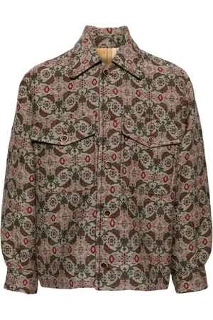 UMA WANG Hemdjacke mit Jacquardmuster
