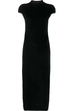 YOHJI YAMAMOTO Maxikleid mit Hahnentrittmuster