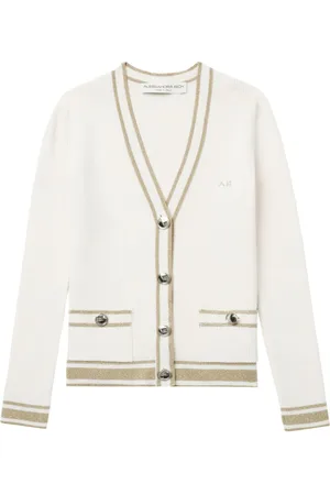 Alessandra Rich Cardigan mit Zopfmuster