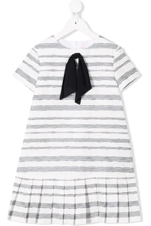 Il gufo Gestreiftes Kleid mit Schleife