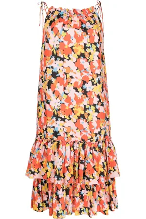 Plan C Kleid mit Blumen-Print