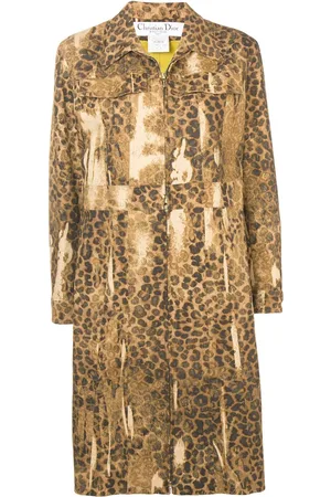 Dior Mantel mit Leoparden-Print