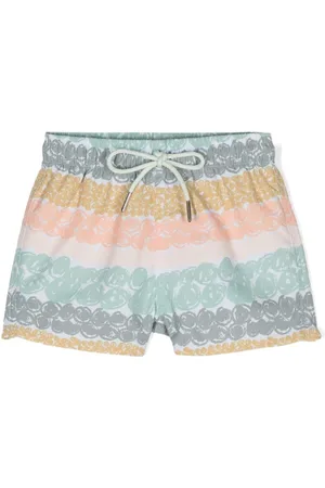 KNOT Bodhie Badeshorts mit abstraktem Print