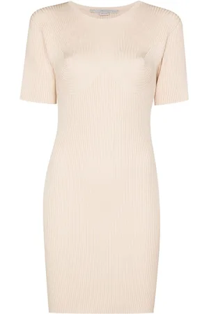 Stella McCartney Minikleid aus geripptem Strick