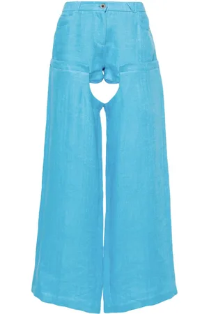 ALESSANDRO VIGILANTE Weite Hose mit hohem Bund