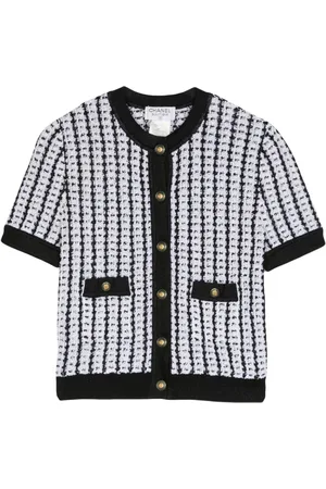 CHANEL 1997 kurzärmeliger Tweed-Cardigan