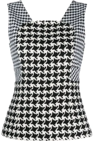 Dior 2010 Top mit Hahnentrittmuster