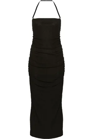 Nanushka Neckholder-Kleid mit Raffung