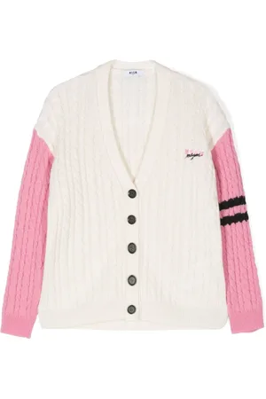 Msgm Cardigan mit Logo-Stickerei